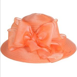 NWT Wide Brim Orange Hat